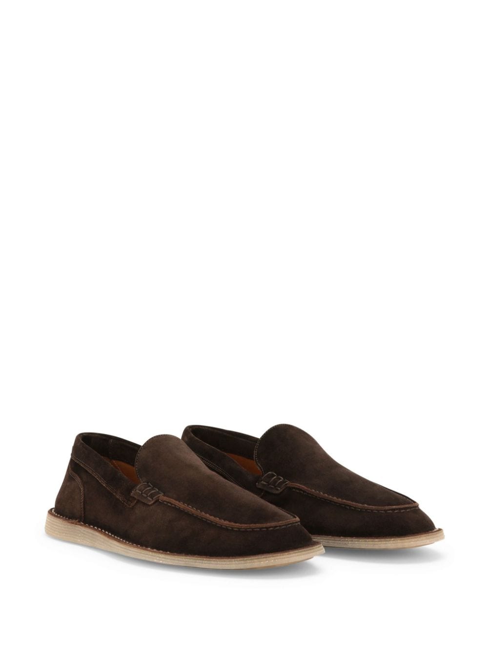 Suede leather loafers