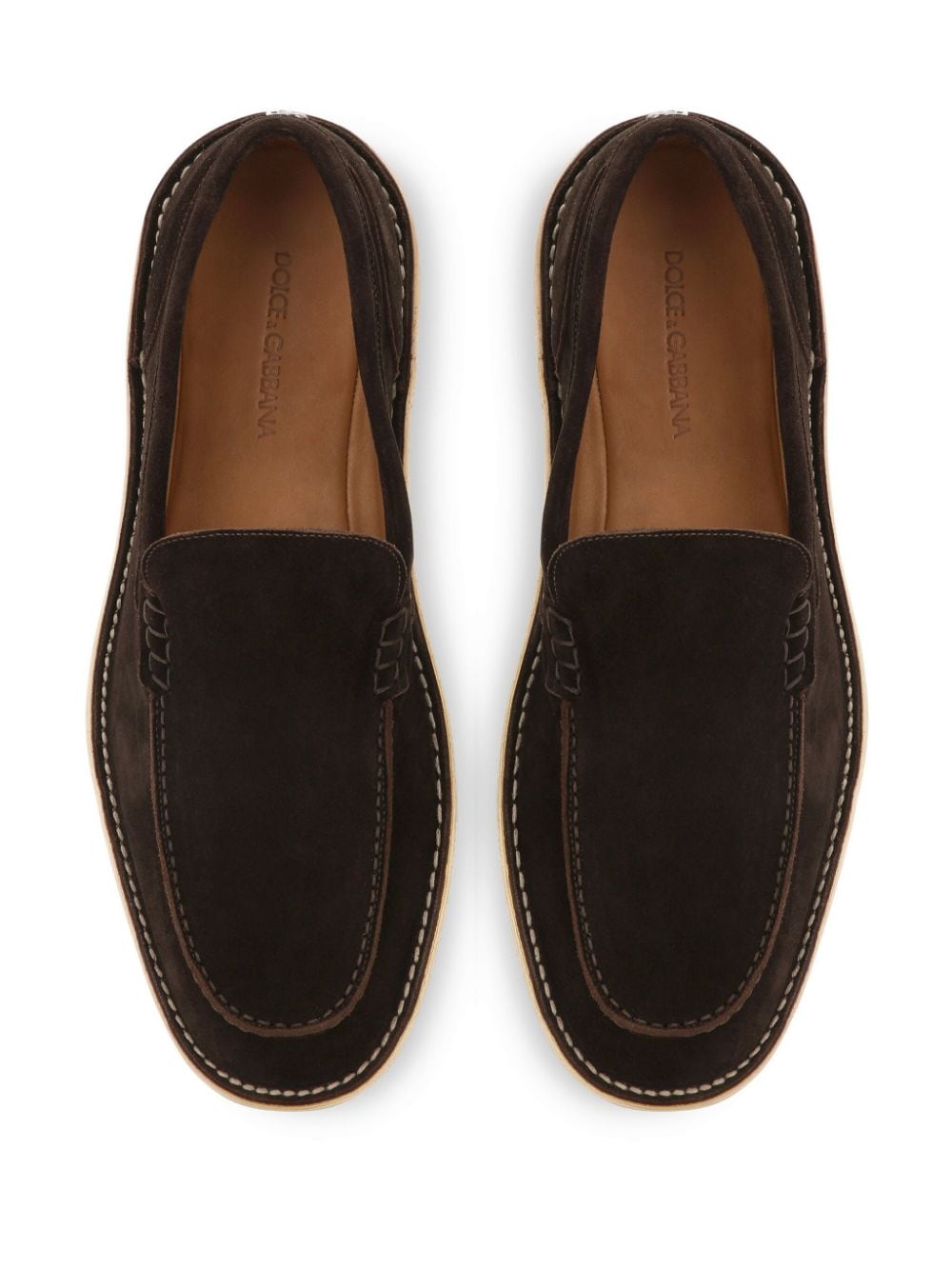 Suede leather loafers