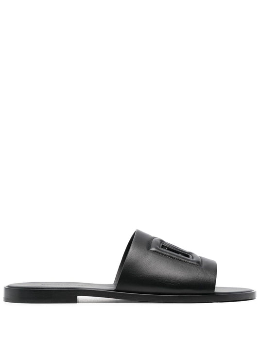 Dg leather flat sandals