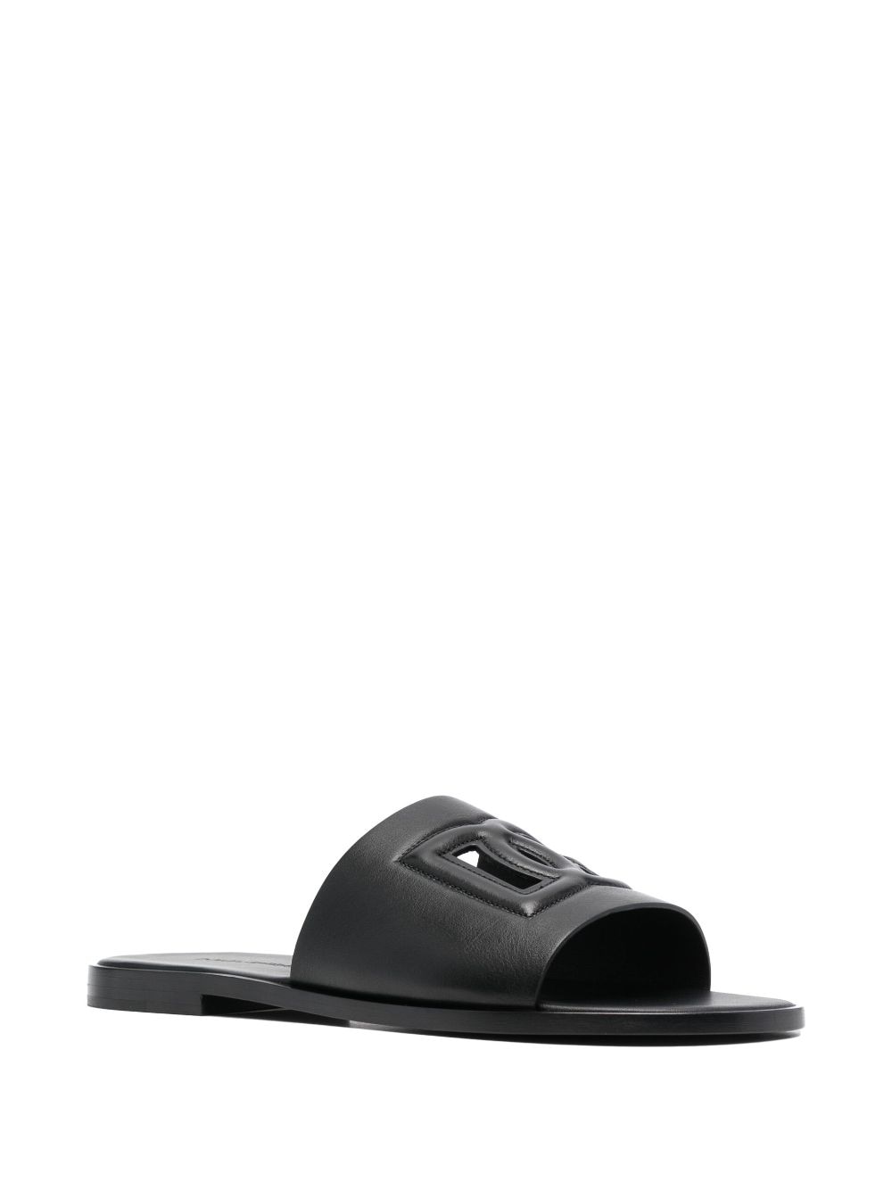 Dg leather flat sandals