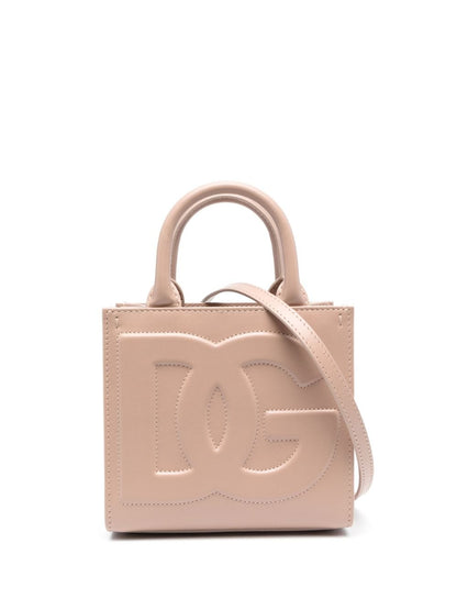 Dg daily mini leather tote bag