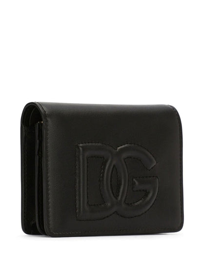 Dg logo leather wallet