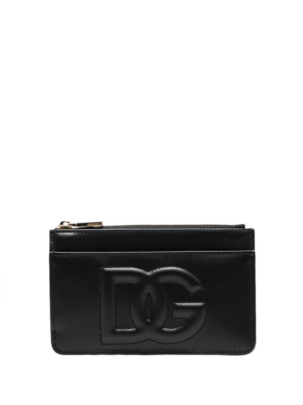 Dg logo leather card case