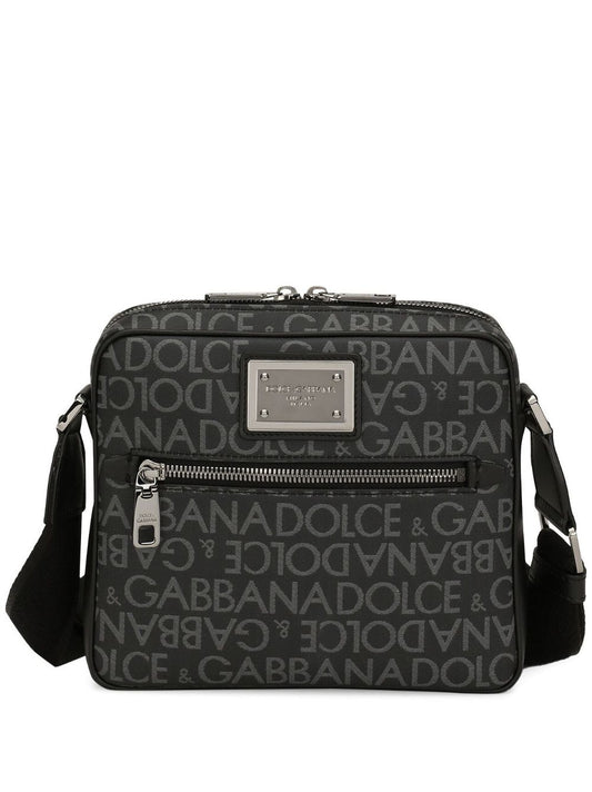 Allover logo crossbody bag