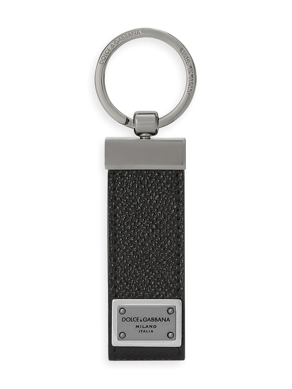 Logo leather key holder