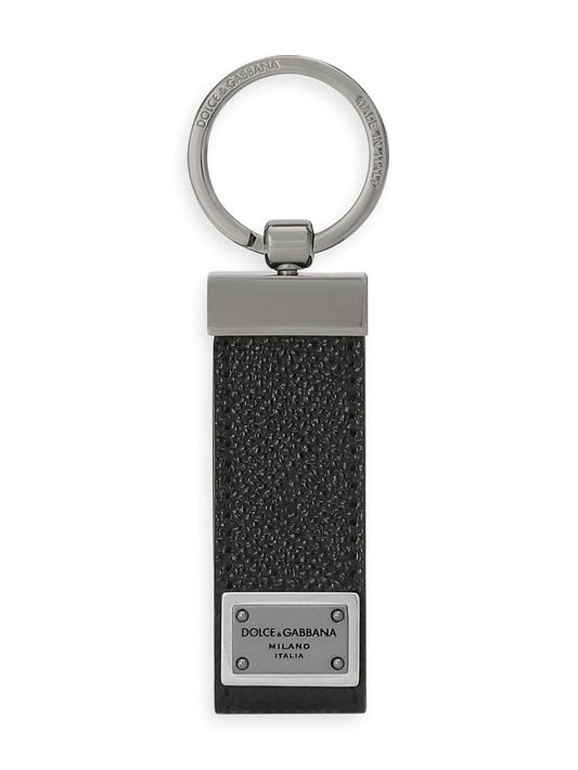 Logo leather key holder