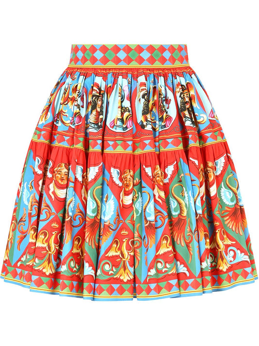 Carretto print skirt