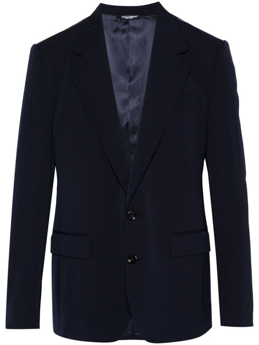 Wool single-breasted jacket