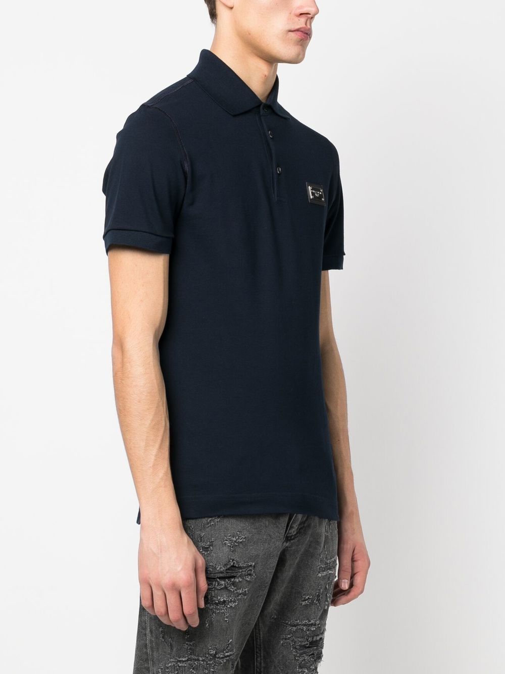 Logo cotton polo shirt