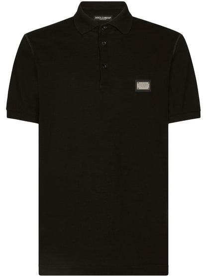 Logo cotton polo shirt