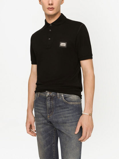 Logo cotton polo shirt