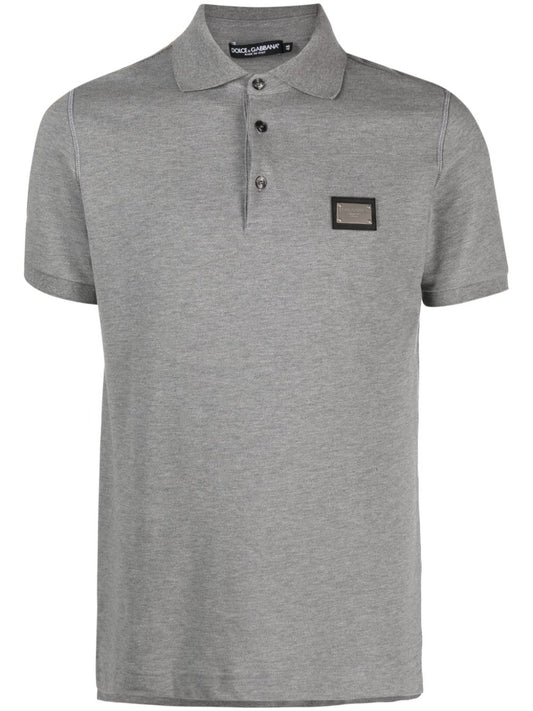 Logo cotton polo shirt