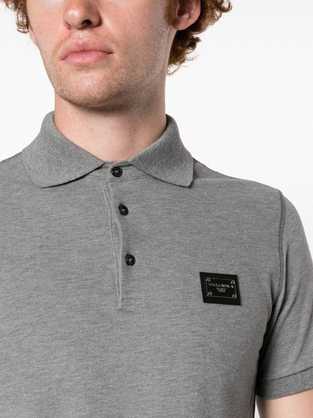 Logo cotton polo shirt