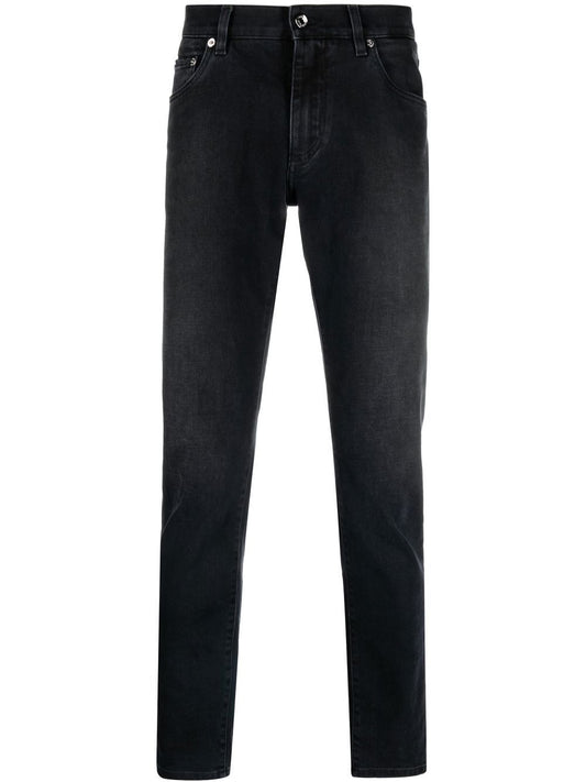 Denim cotton slim jeans