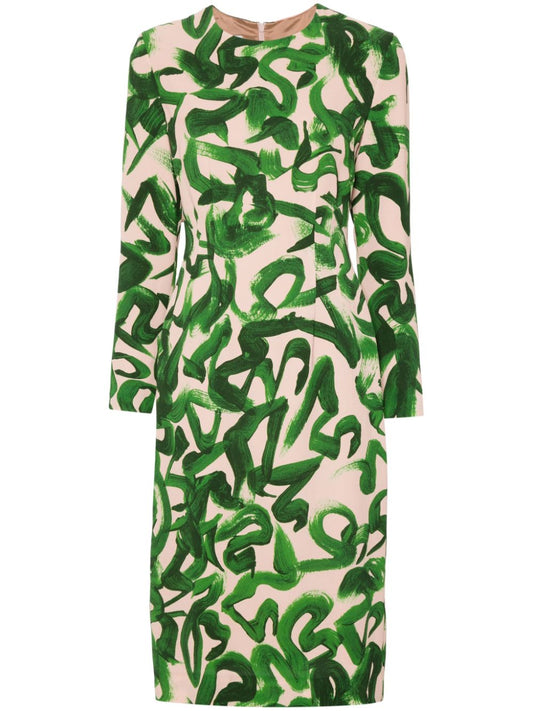 Printed midi dress