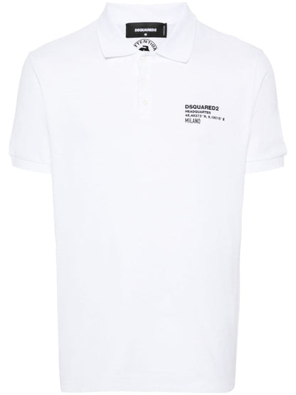 Logo cotton polo shirt