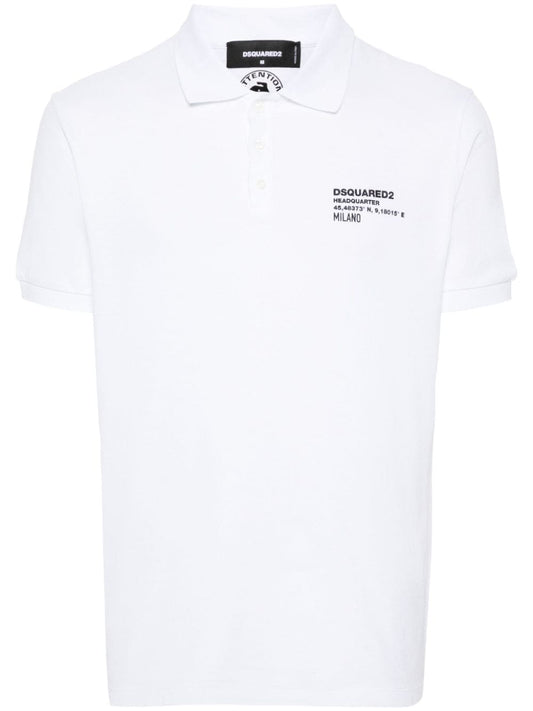 Logo cotton polo shirt