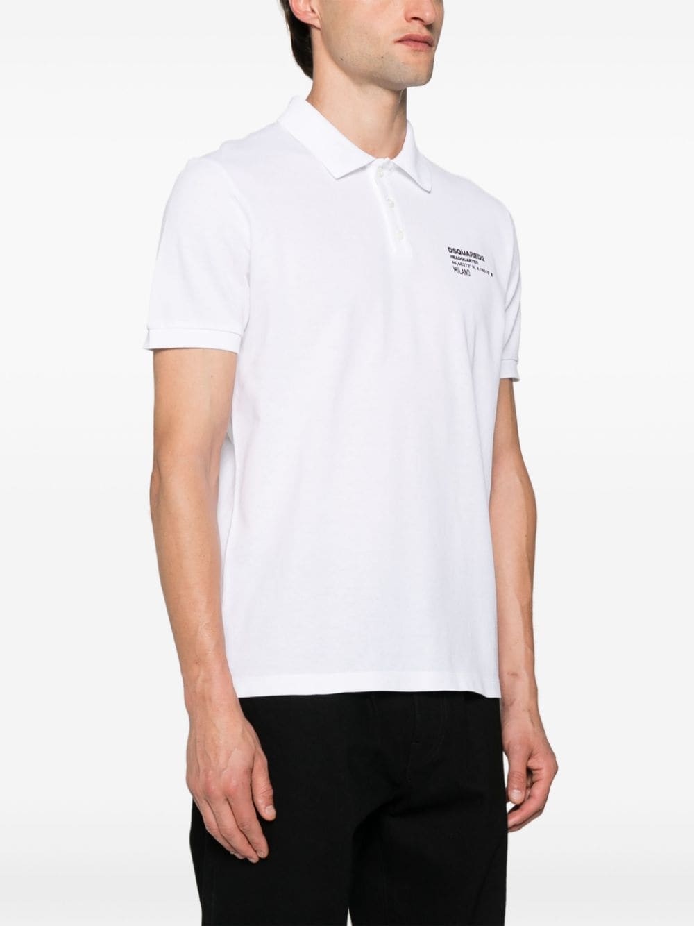 Logo cotton polo shirt