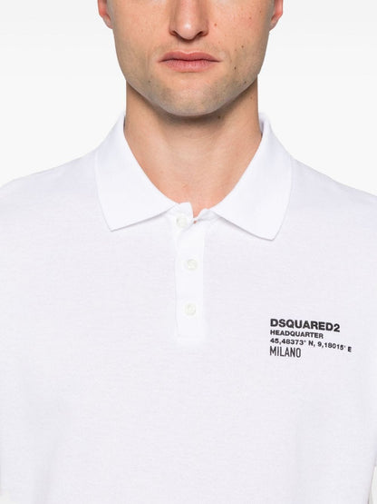 Logo cotton polo shirt