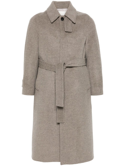 Wool belted coat