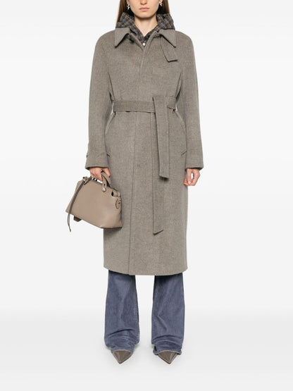 Wool belted coat