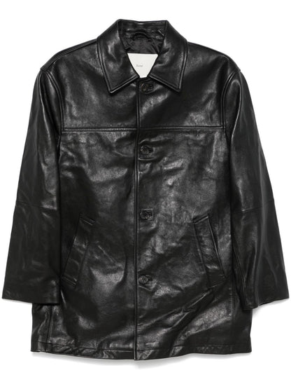 Faux leather jacket