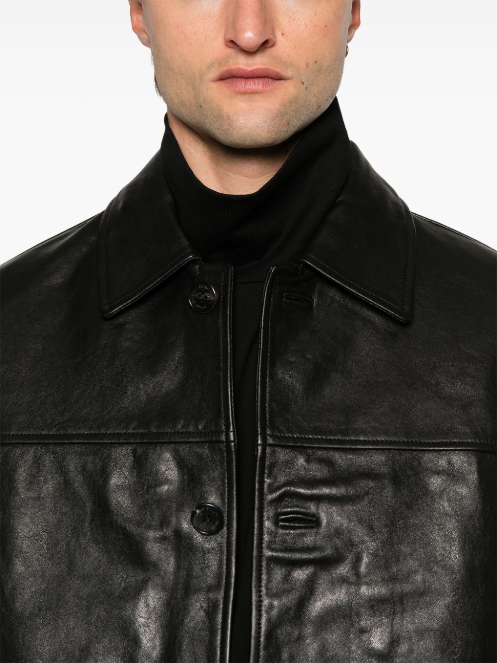 Faux leather jacket