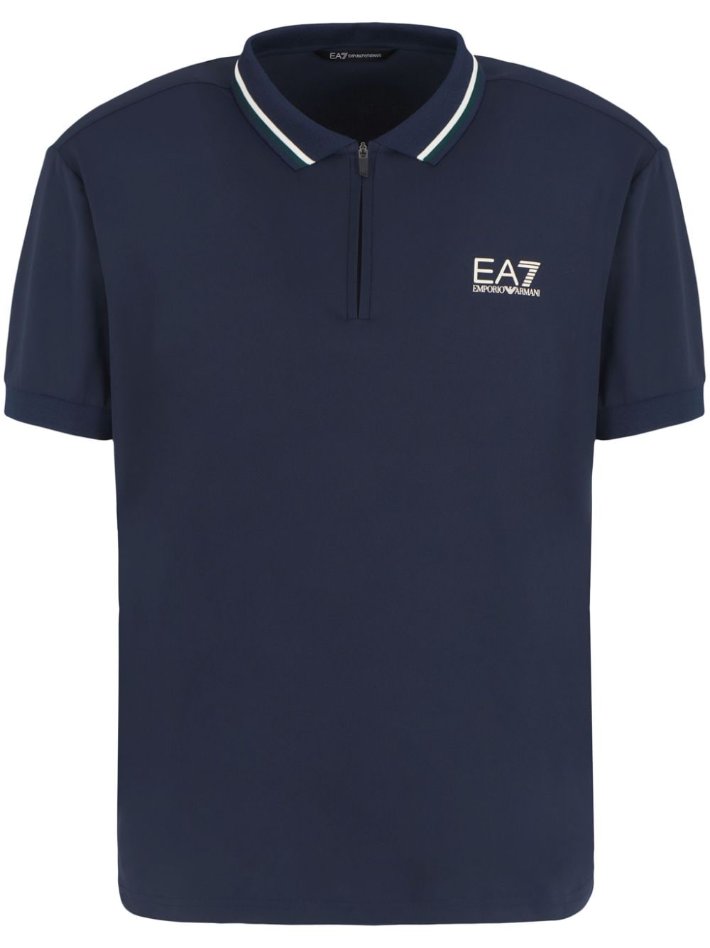 Logo nylon polo shirt