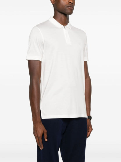 Logo cotton polo shirt