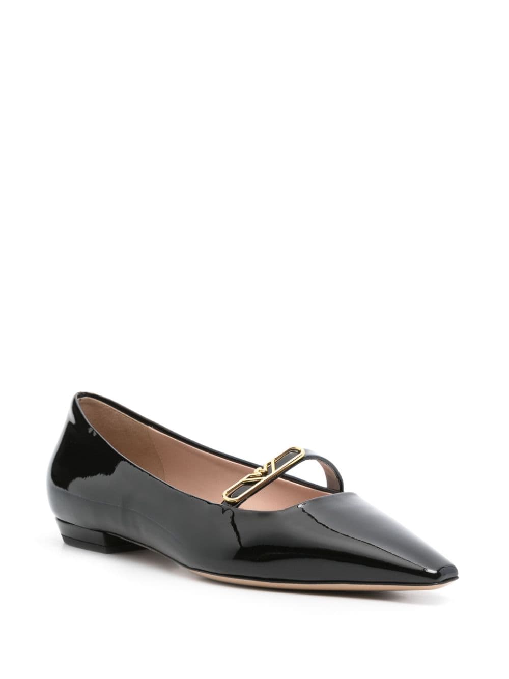 Patent leather ballet flats