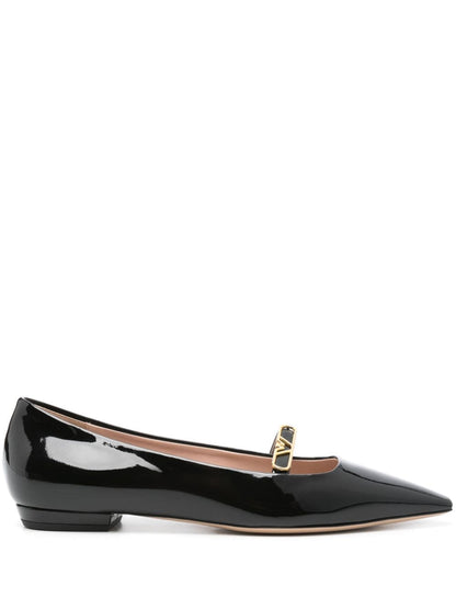 Patent leather ballet flats