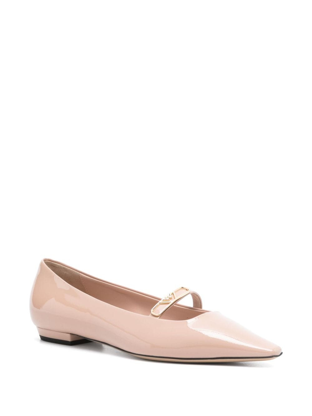 Patent leather ballet flats