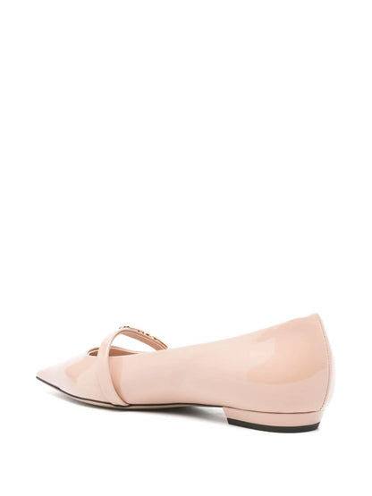 Patent leather ballet flats