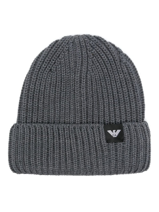 Logo wool beanie