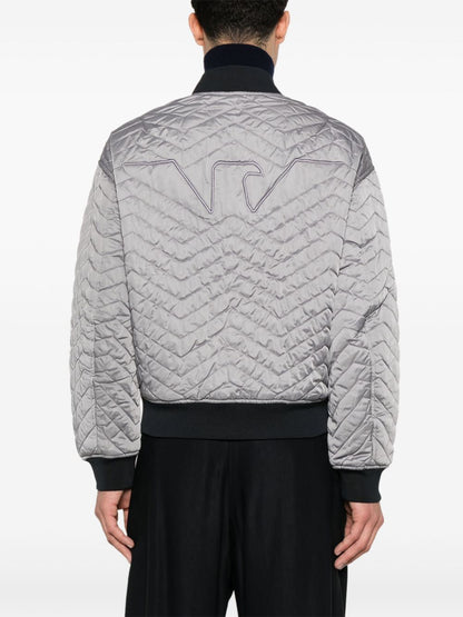 Quilted bomber jacket