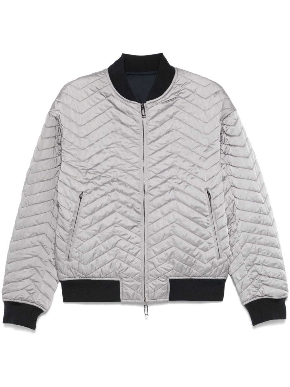 Quilted bomber jacket