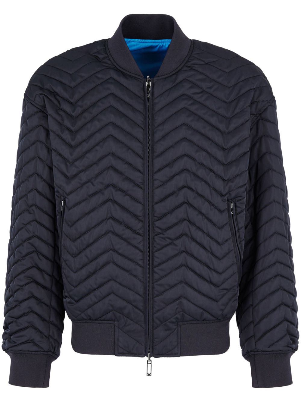 Quilted bomber jacket