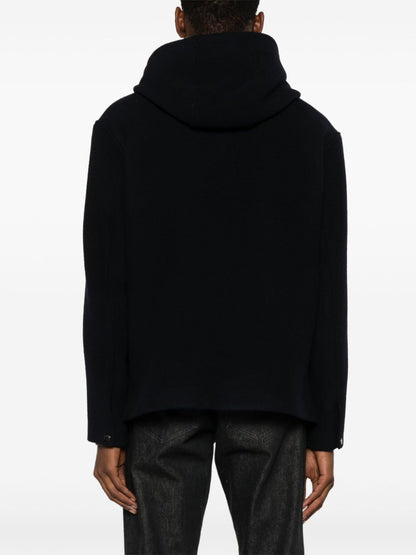 Wool hooded jacket