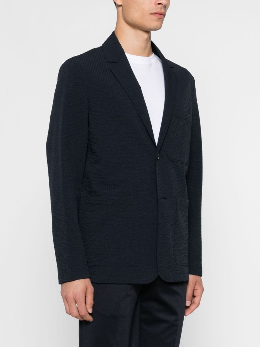 Nylon single-breasted jacket