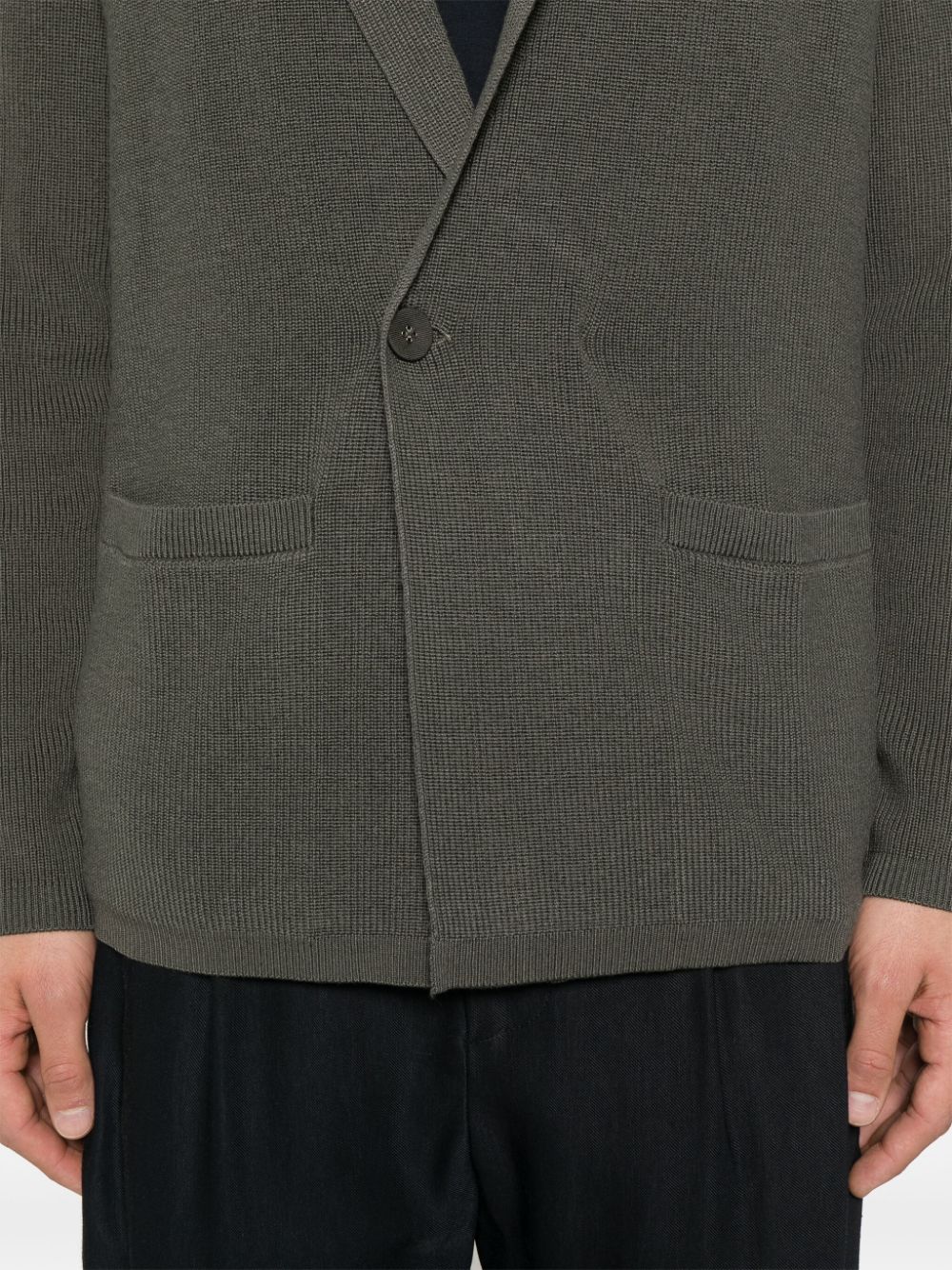 Wool single-breasted jacket