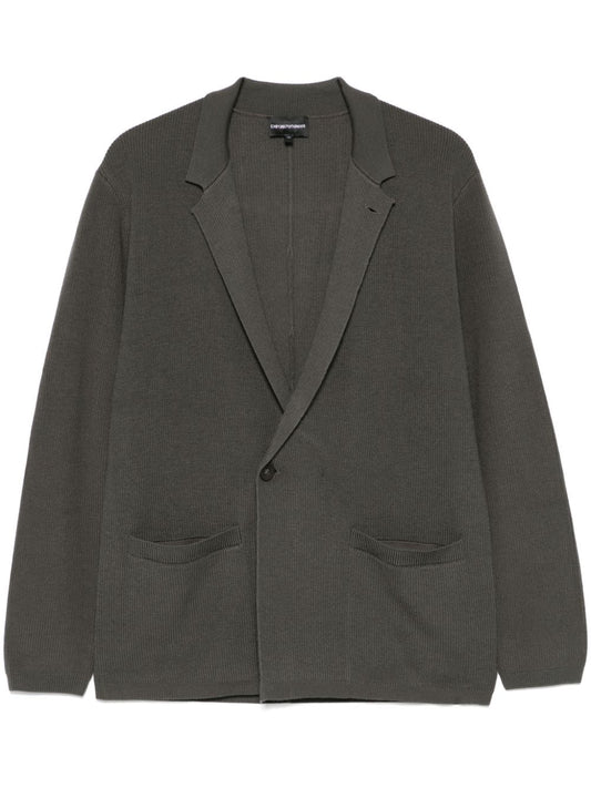 Wool single-breasted jacket