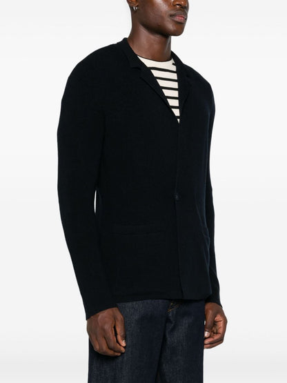 Wool single-breasted jacket