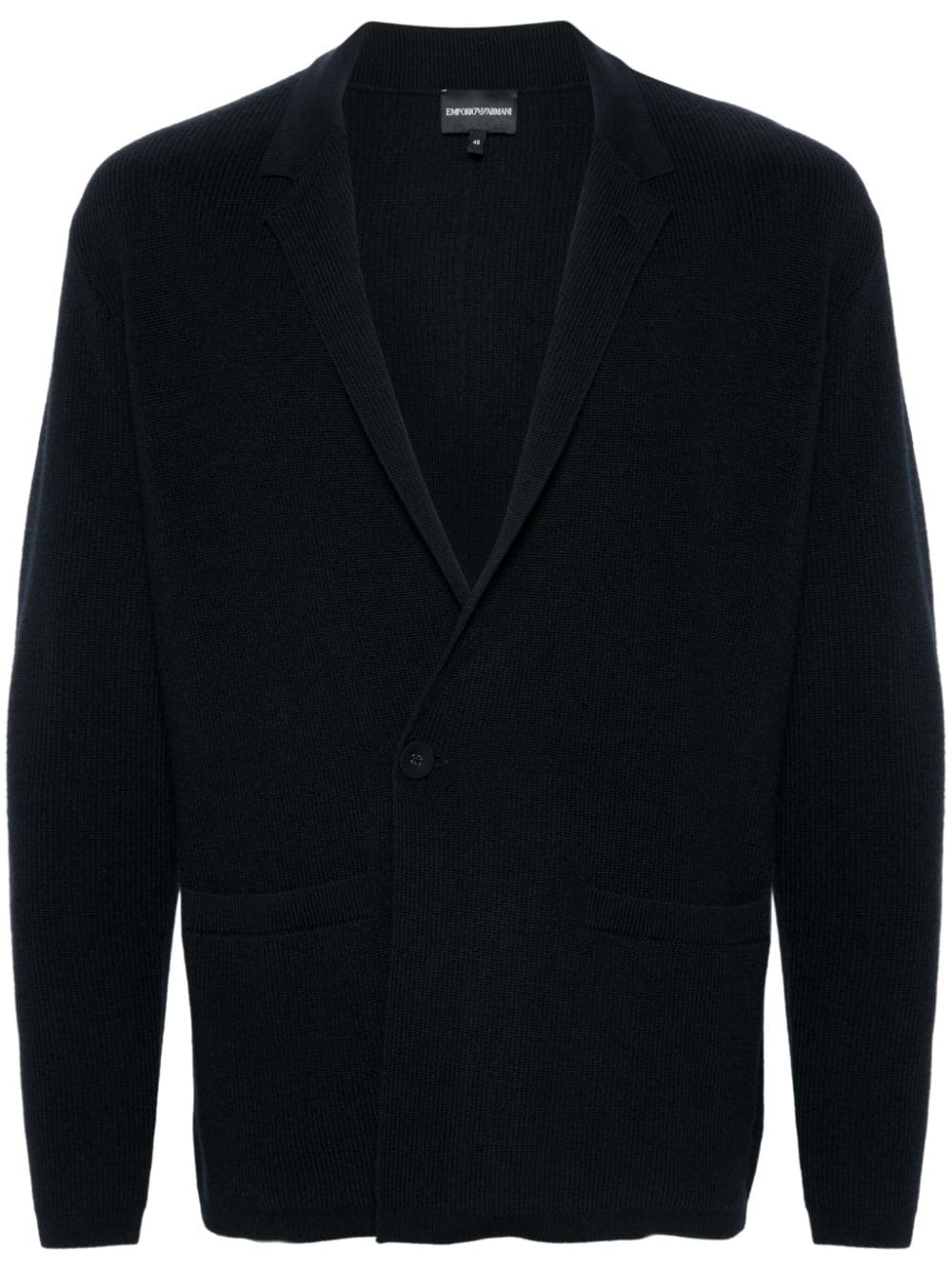 Wool single-breasted jacket