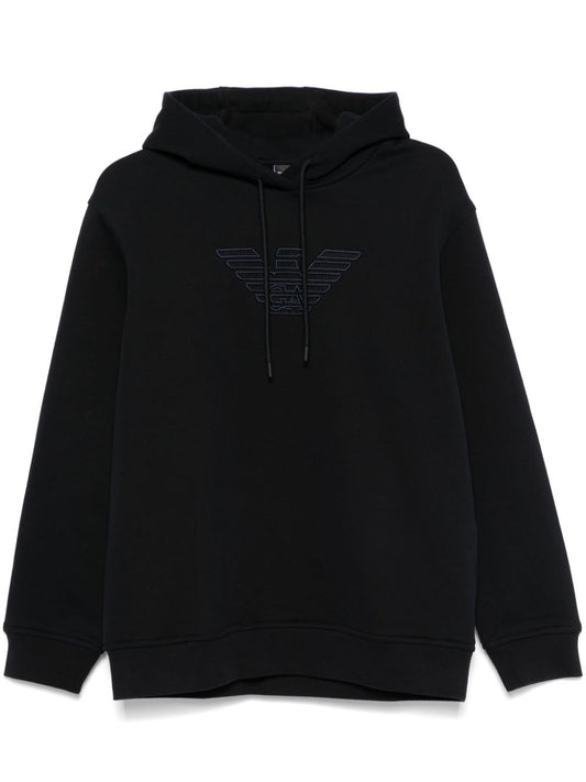 Logo cotton hoodie