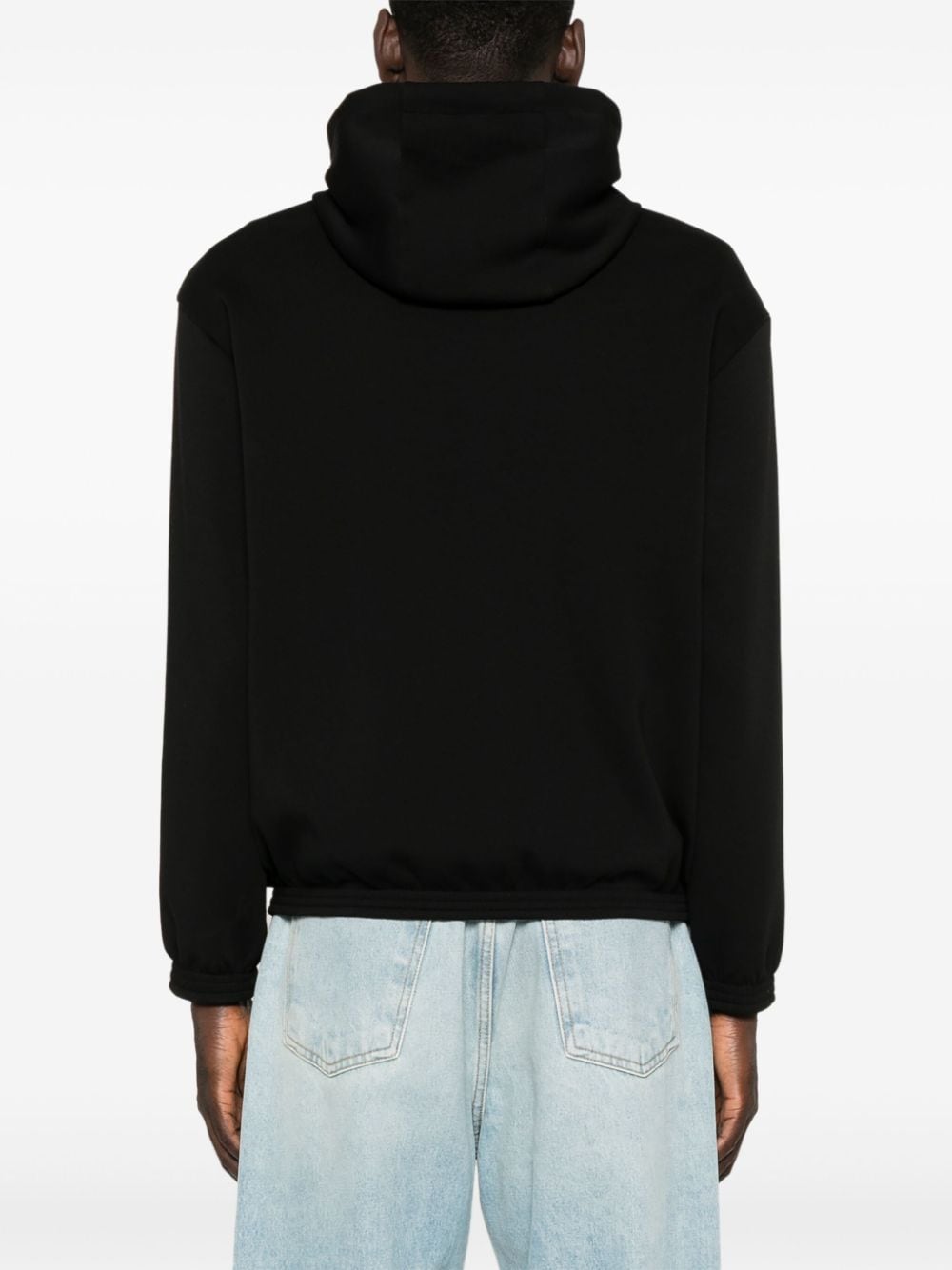 Cotton zipped hoodie