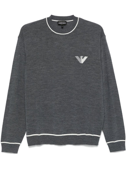 Wool crewneck sweater