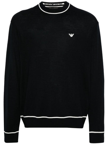 Wool crewneck sweater