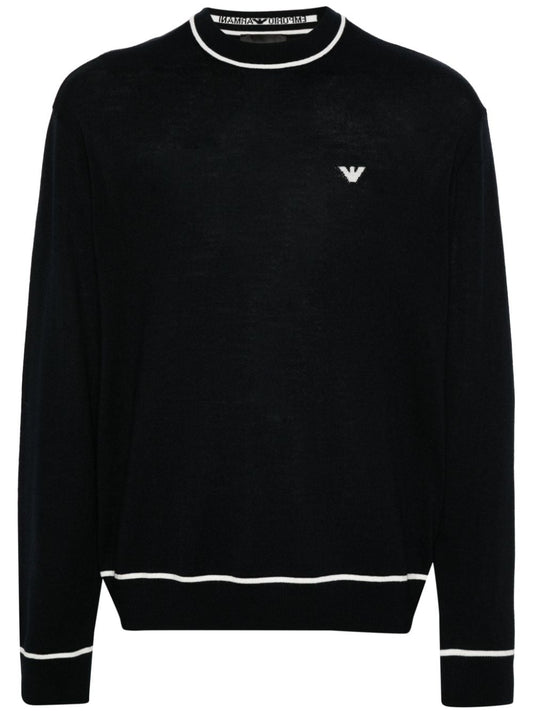 Wool crewneck sweater