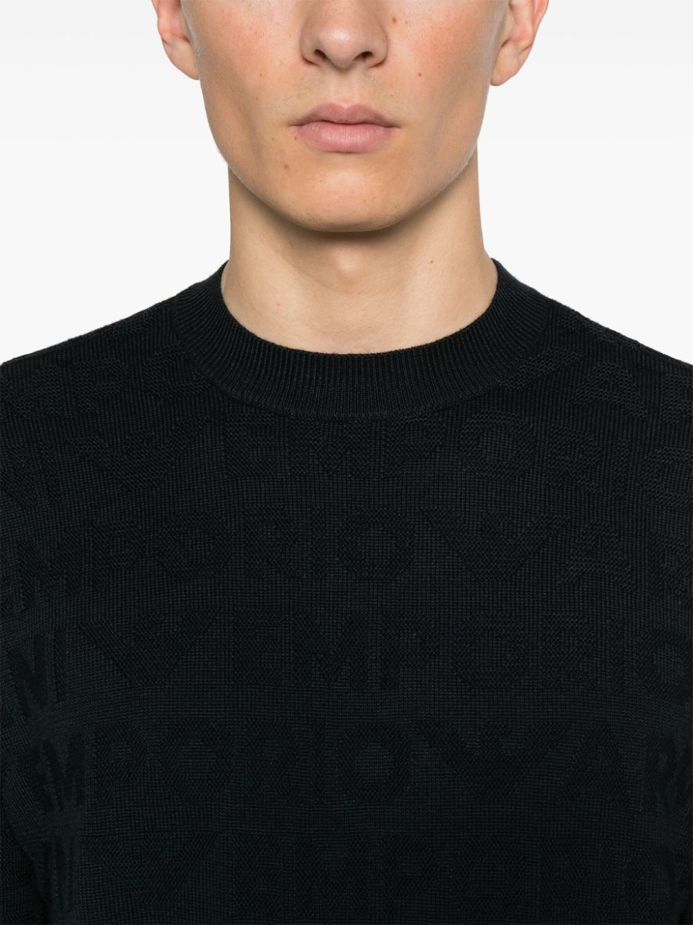 Logo wool sweater