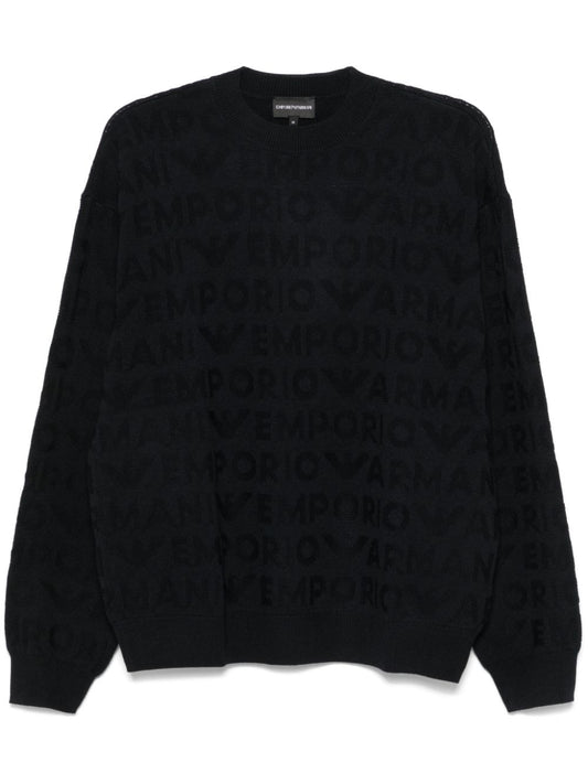 Logo wool sweater